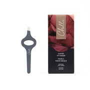Chella slanted tip tweezers Brow & Eye White Smoke