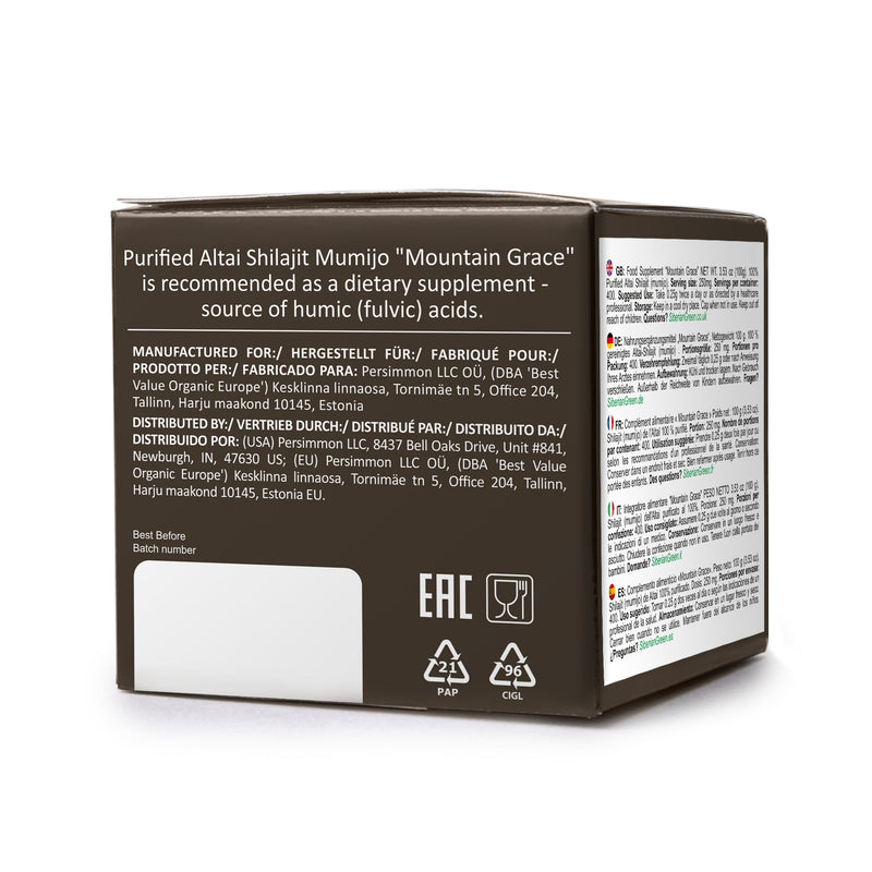 SiberianGreen.com Siberian Shilajit Altai Mumijo Resin | Sibirska Mountain Grace 100g (Sachera-Med) Body Wash Dark Slate Gray