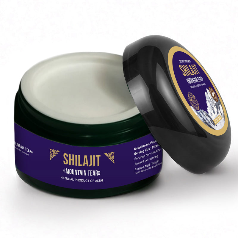 SiberianGreen.com Siberian "Mountain Tear" Pure Premium Sibirska Shilajit Mumijo Resin – 4oz (120ml) Body Wash White Smoke