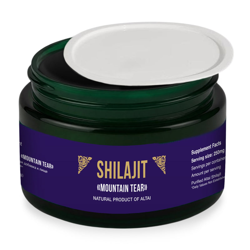 SiberianGreen.com Siberian "Mountain Tear" Pure Premium Sibirska Shilajit Mumijo Resin – 4oz (120ml) Body Wash Light Gray