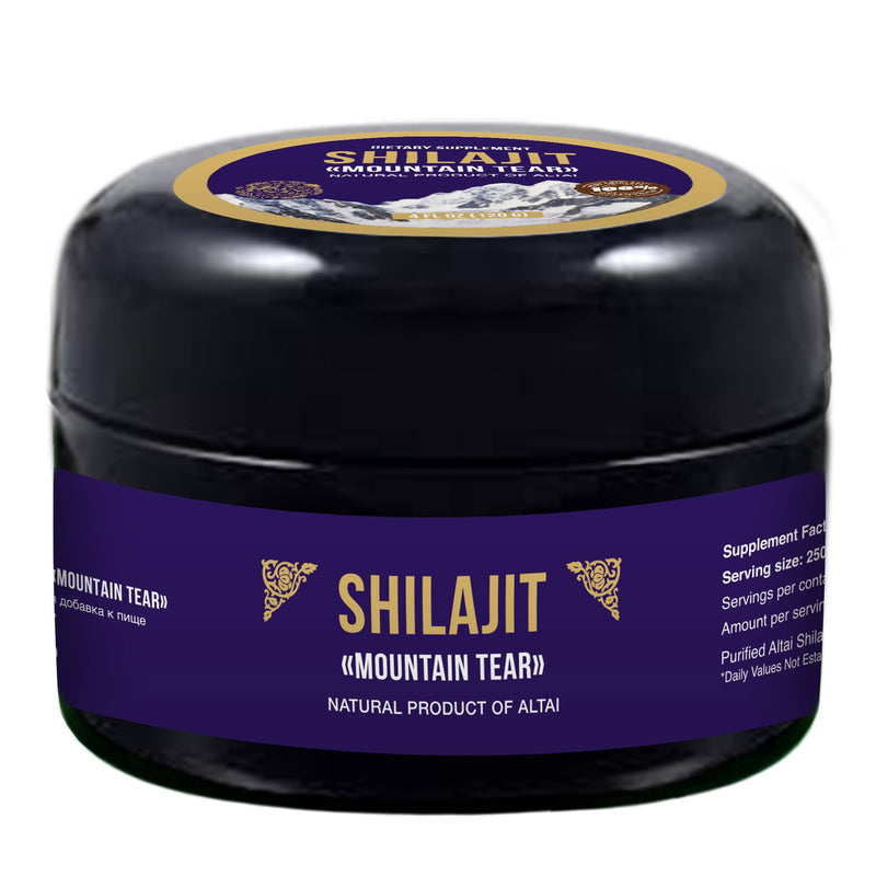 SiberianGreen.com Siberian "Mountain Tear" Pure Premium Sibirska Shilajit Mumijo Resin – 4oz (120ml) Body Wash Black