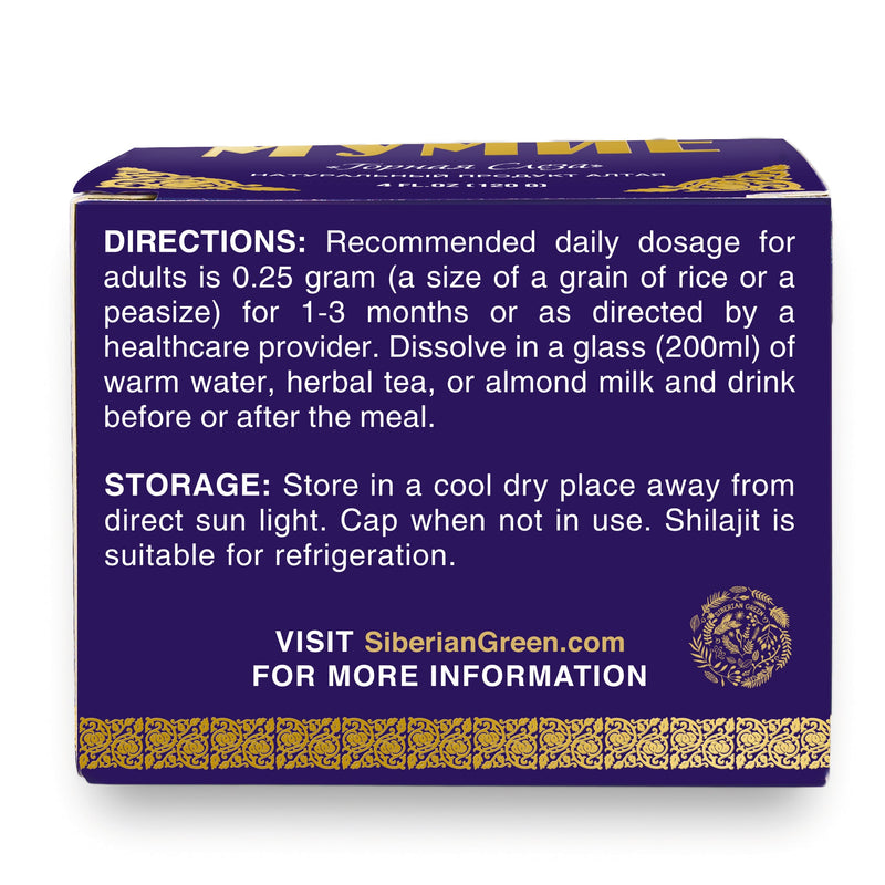 SiberianGreen.com Siberian "Mountain Tear" Pure Premium Sibirska Shilajit Mumijo Resin – 4oz (120ml) Body Wash Midnight Blue