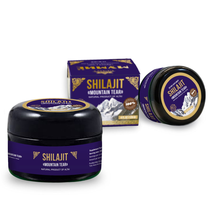 SiberianGreen.com Siberian "Mountain Tear" Pure Premium Sibirska Shilajit Mumijo Resin – 4oz (120ml) Body Wash White Smoke