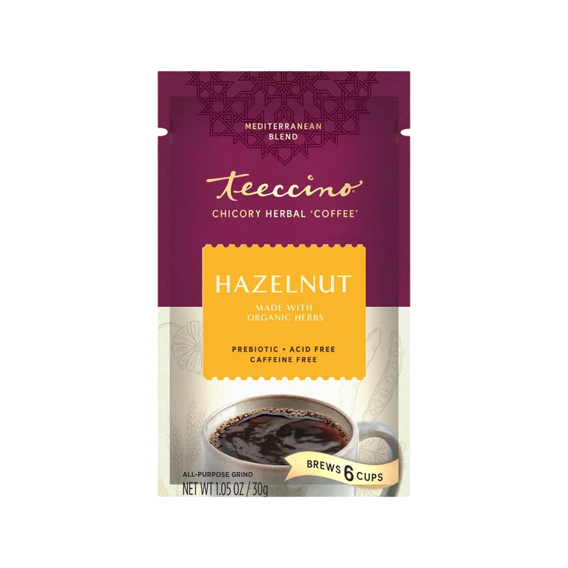 Teeccino Hazelnut Chicory Herbal Coffee Herbal Coffee Goldenrod Trial Size