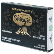 SiberianGreen.com Siberian Green Shilajit Dry Drops | Altai Golden Mountains | 60 x 200mg Herbs White Smoke