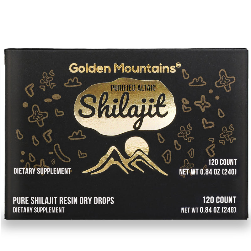 SiberianGreen.com Shilajit 120 Dry Drops: Altai Golden Mountains Shilajit by Siberian Green Herbs Dark Slate Gray