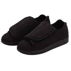 Silverts Silverts Womens Extra Extra Wide Easy Closure Slippers Black Medical Supplies Black