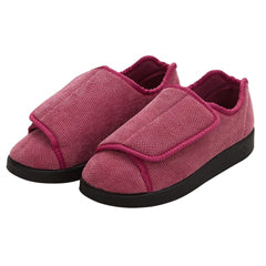Silverts Silverts Slippers - Dusty Rose, Size 11 / 2X-Wide Shoes White Smoke