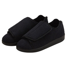 Silverts Silverts Black Reusable Slippers Size 10 / 2X-Wide Slip-Resistant Sole Shoes Black