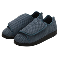 Silverts Silverts Slippers - Steel, Size 8 / 2X-Wide Shoes White Smoke