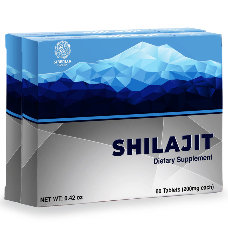 SiberianGreen.com Blue Mountain Mumiyo Shilajit Tablets – 120 Count (2 x 60 Pack) Herbs Lavender