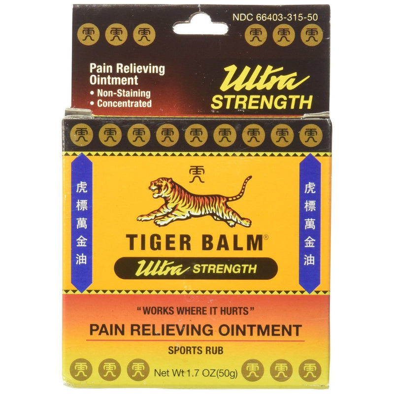 Tiger Balm Tiger Balm Ultra Strength Pain Relieving Ointment Sports Rub Health & Beauty Goldenrod