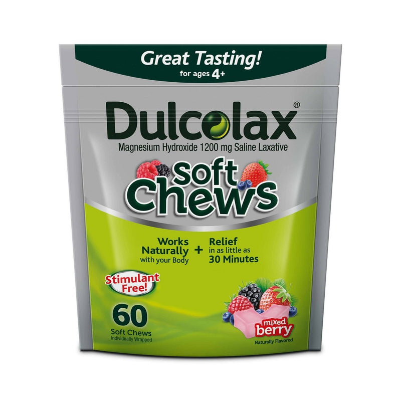 Dulcolax Dulcolax® Laxative Soft Chews – 1200 mg (Mixed Berry Flavor) Personal Care Dark Gray