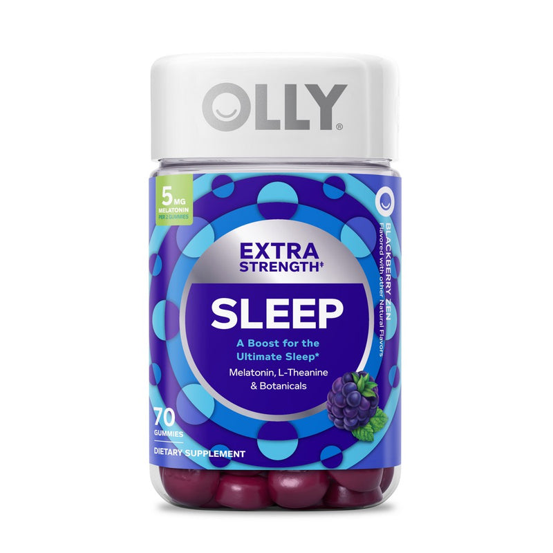 Olly Olly Extra Strength  Blackberry Zen Sleep  70 Gummies Vitamins & Supplements Lavender