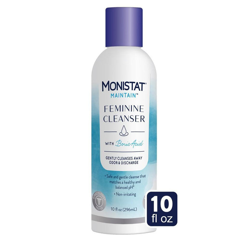 Monistat Monistat Maintain Feminine Cleanser With Boric Acid 10 Fl Oz Personal Care White Smoke