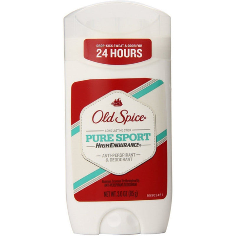 Old Spice Old Spice High Endurance Invisible Solid Antiperspirant Deodorant For Men Pure Sport Scent 3.0 Oz Deodorant Antique White