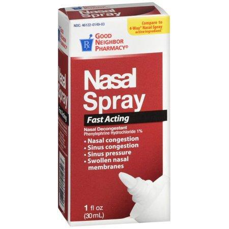 0 GNP Nasal Spray Fast Acting, 1 Fl Oz - Good Neighbor Pharmacy Grip Spray & Chalk Brown