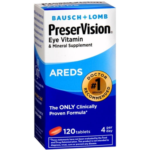 PreserVision PreserVision Eye, Vitamin And Mineral Supplement Tablets Vitamins & Supplements White Smoke