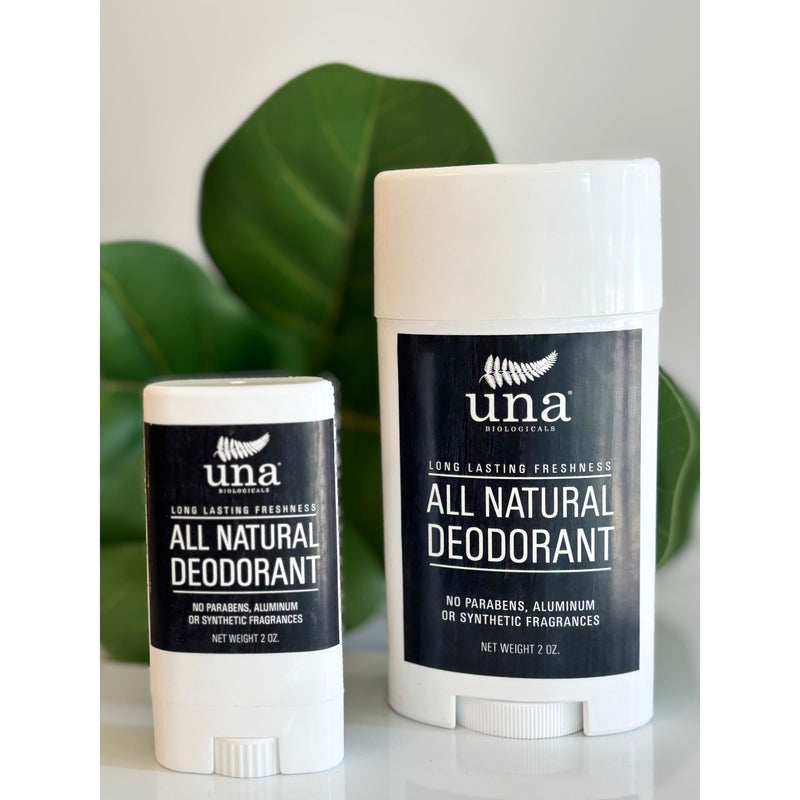 Una Biologicals® Full Strength Natural Deodorant | Natural Deodorant | Una Biologicals Deodorant Gray 2.5 oz,0.5 oz Travel