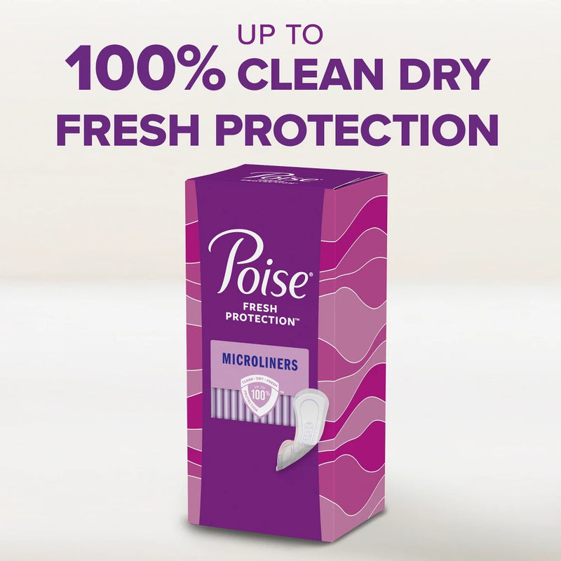 Poise Poise Microliners Incontinence Panty Liners - Lightest Absorbency Health Care Lavender