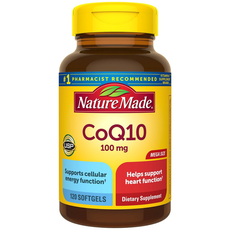 Nature Made NM CoQ10 Gc 100Mg 120 Sfg Mg Sz Vitamins & Supplements White Smoke