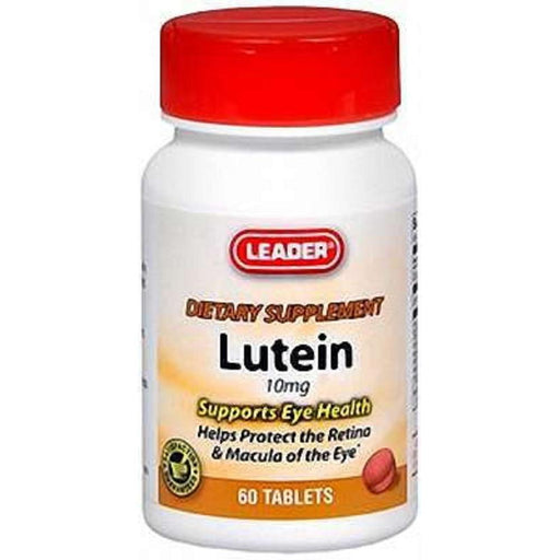 Leader Leader Lutein 10mg Tablets Vitamins & Supplements White Smoke