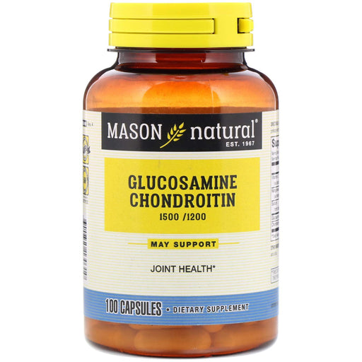 Mason Natural Mason Natural Extra Strength Glucosamine Chondroitin (1500/1200 - 100 Capsules) Vitamins & Supplements Antique White