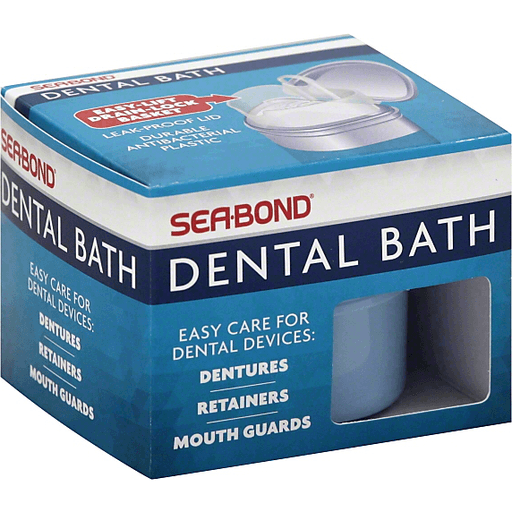 Sea Bond Sea Bond Dental Bath Dentures White Smoke