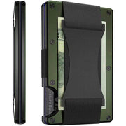 SmartPursue™ Carbon Fiber Wallet - RFID Blocking Metal Card Holder Card Wallet White Smoke Army Green