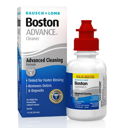 Bausch + Lomb Bausch + Lomb Boston Advance® Cleaner – For Rigid Gas Permeable Lenses (1 Fl Oz) Health & Beauty White Smoke