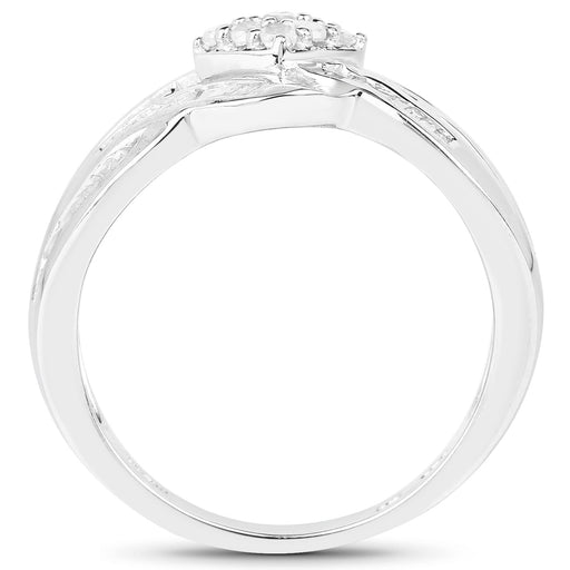 Bids.com 0.62 Carat Genuine White Diamond .925 Sterling Silver Ring Rings White Smoke size 7.00,size 6.00,size 8.00,size 9.00,size 5.00