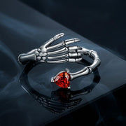 Bids.com 925 Sterling Silver Pavé Setting CZ Oxidized Ring Rings Black