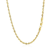 Bids.com 10K Yellow Gold Lite Rope Chain (2.50 mm) Necklaces White Smoke 16 / Yellow Gold,18 / Yellow Gold,20 / Yellow Gold,22 / Yellow Gold,24 / Yellow Gold