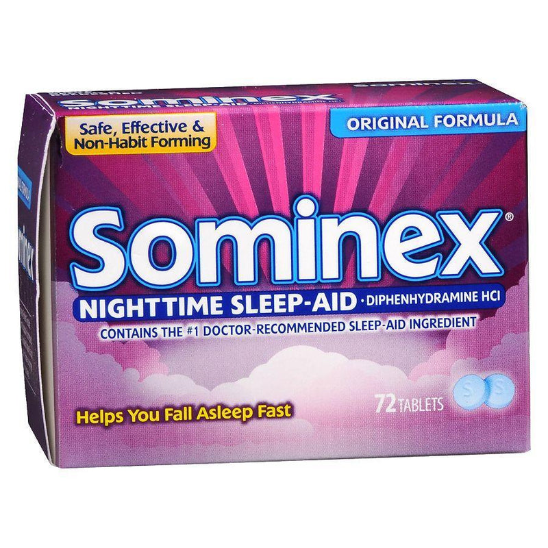 Sominex Sominex Nighttime Sleep-Aid Original Formula Tablets Vitamins & Supplements White Smoke