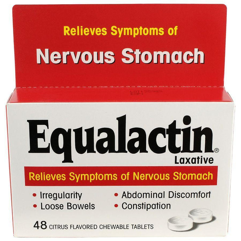 Equalactin Equalactin Laxative Chewable Tablets, Citrus 48 ct Medicine Cabinets Firebrick