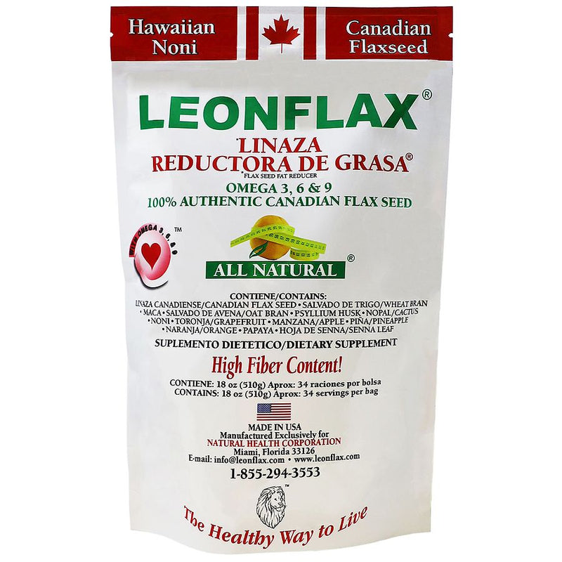 Leonflax Leonflax® Canadian Flaxseed Plus Fat Reducer – 100% Natural Dietary Supplement (18 oz) Vitamins & Supplements Lavender