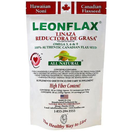 Leonflax Leonflax® Canadian Flaxseed Plus Fat Reducer – 100% Natural Dietary Supplement (18 oz) Vitamins & Supplements Lavender
