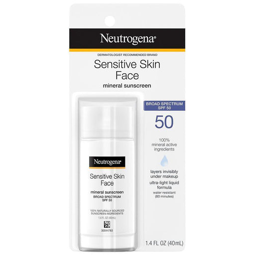Neutrogena Neutrogena Pure & Free Liquid Sunscreen SPF 50 1.40 Fl Oz Sunscreen White Smoke