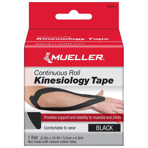 Mueller Mueller® Kinesiology Tape – Continuous Roll (Black) Wig Glue & Tape Firebrick