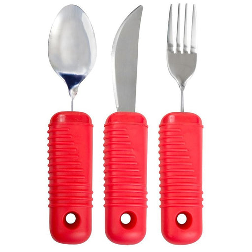 Essential Medical Supply Essential Medical Power Of Red Utensil Set For Alzheimers Patients Health Care White Smoke