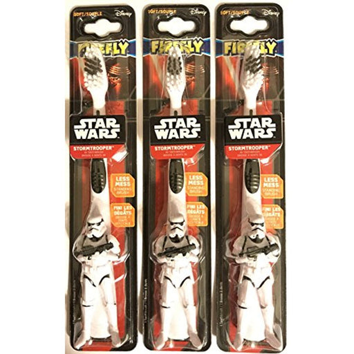 Firefly Firefly Star Wars Stormtrooper Sculpted Handle Soft Toothbrush Oral Care Seashell