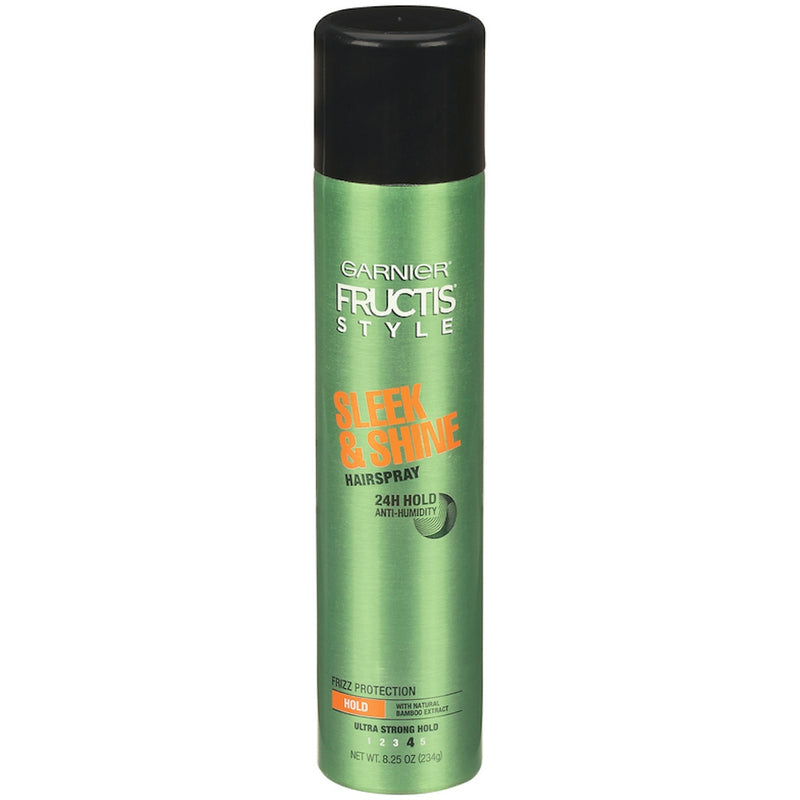 Fructis Style Garnier Fructis Sleek & Shine Anti-Humidity Hair Spray, Extra Strong Hold, 8.25 oz Hair Care Black