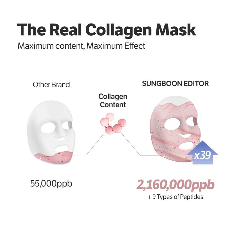 AsiaBeautyMall Sungboon Editor Deep Collagen Power Boosting Mask Face Mask White Smoke