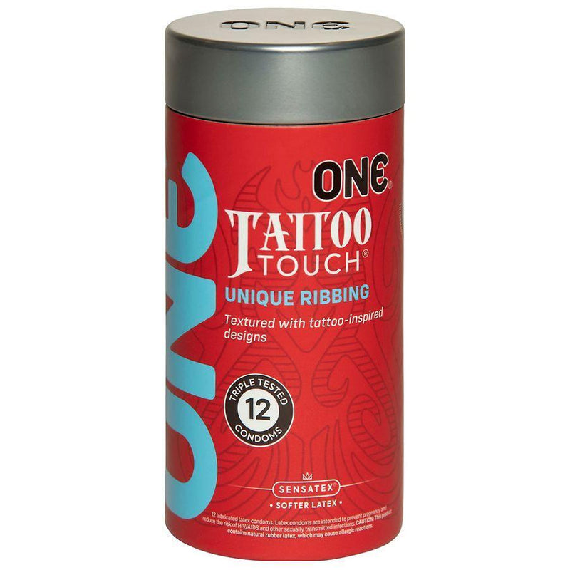 One Touch Condoms One Touch Condoms Tattoo 12pk Condoms Firebrick