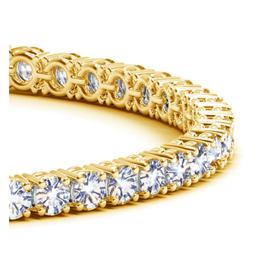 Bids.com Lab Grown Round Diamond Tennis Bracelet in 14k Yellow Gold (8 cctw F/G  VS2/SI1) Bracelets White Smoke 7 / Yellow Gold