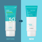 AsiaBeautyMall SCINIC Enjoy Super Mild Sun Essence SPF 50+ PA++++ Sunscreen Sky Blue