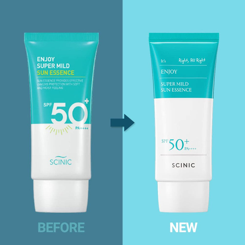 AsiaBeautyMall SCINIC Enjoy Super Mild Sun Essence SPF 50+ PA++++ Sunscreen Sky Blue