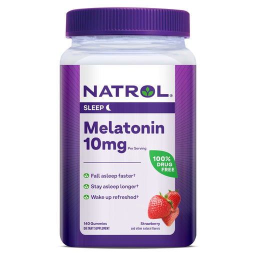 Natrol Natrol® Melatonin Gummies – 10 mg (Strawberry Flavor) Vitamins & Supplements White Smoke