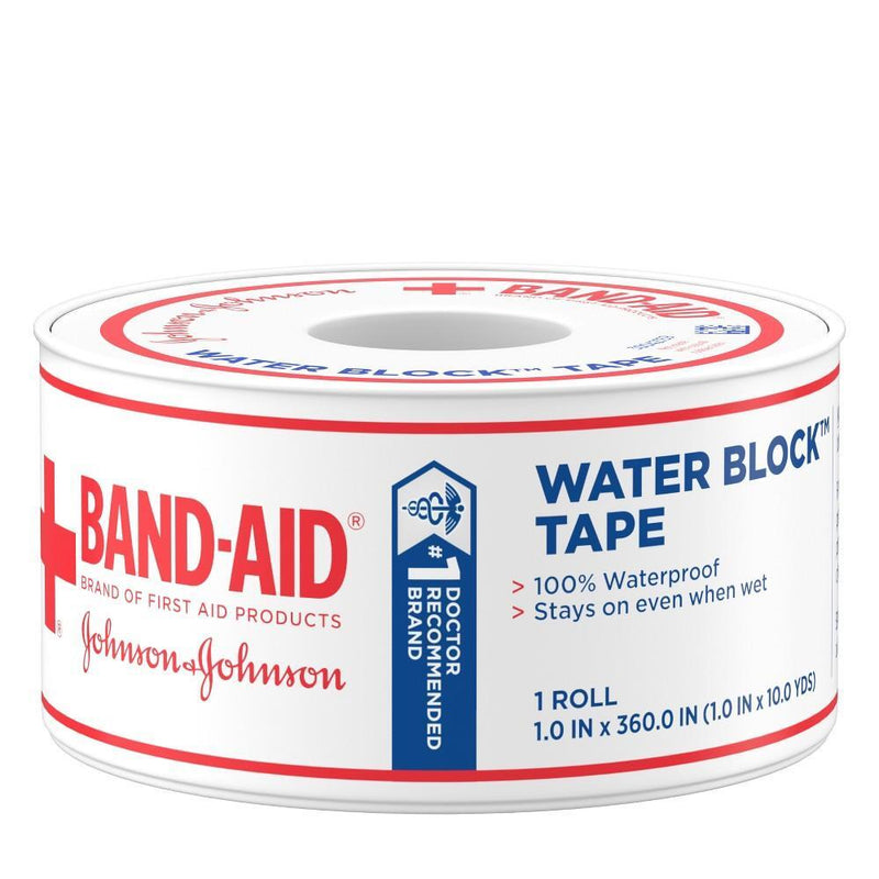 Band-Aid Band-Aid Brand Water Block First Aid Tape – 1 Roll First Aid White Smoke