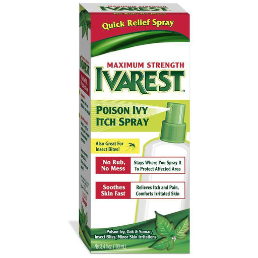 Ivarest Ivarest Poison Ivy Itch Spray, Maximum Strength 3.4 Fl Oz Medicine & Drugs White Smoke